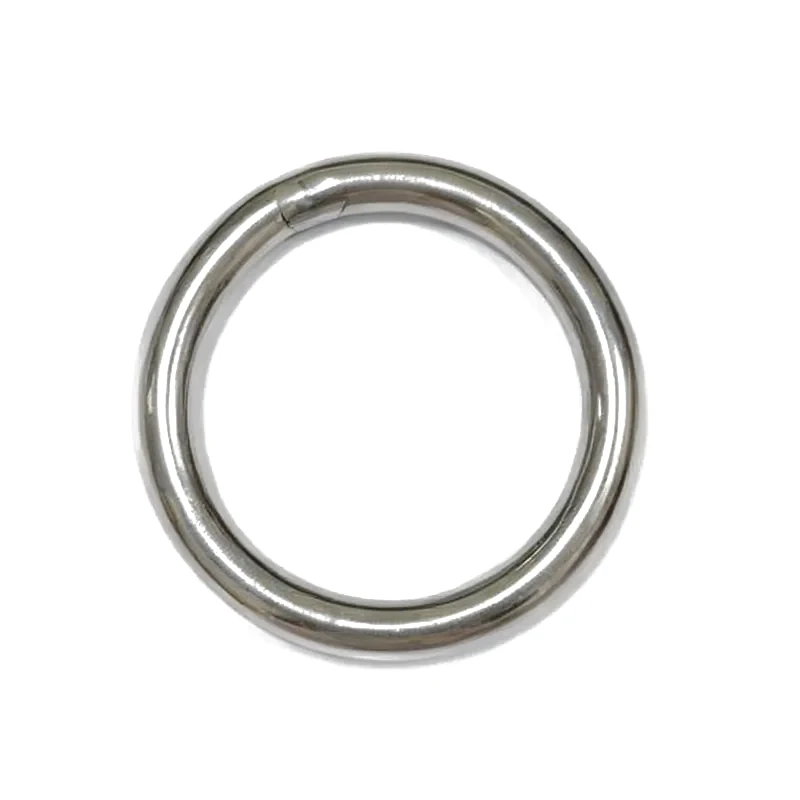 1-1/2" Stainless Steel Welded Ring (shown with related sizes)