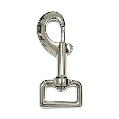 Nickel Plated 1" Zinc Die Cast Flat Swivel Snap