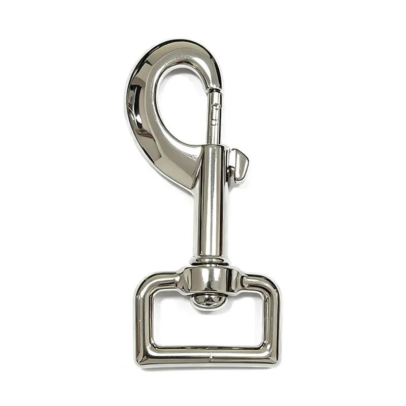 Nickel Plated 1" Zinc Die Cast Flat Swivel Snap