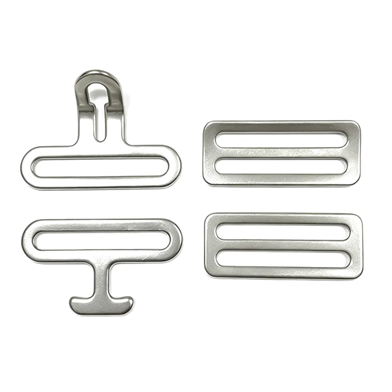 2" Hook, Eye, and Slide Set (shown with related sizes)