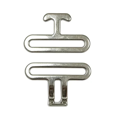Nickel Plated 2" Steel Hook & Eye Set