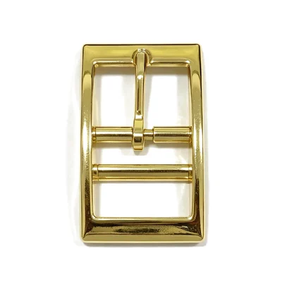 Brass Plated 1" Zinc Die Cast Buckle (Square Style)