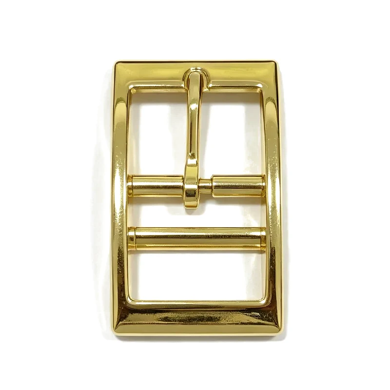 Brass Plated 1" Zinc Die Cast Buckle (Square Style)