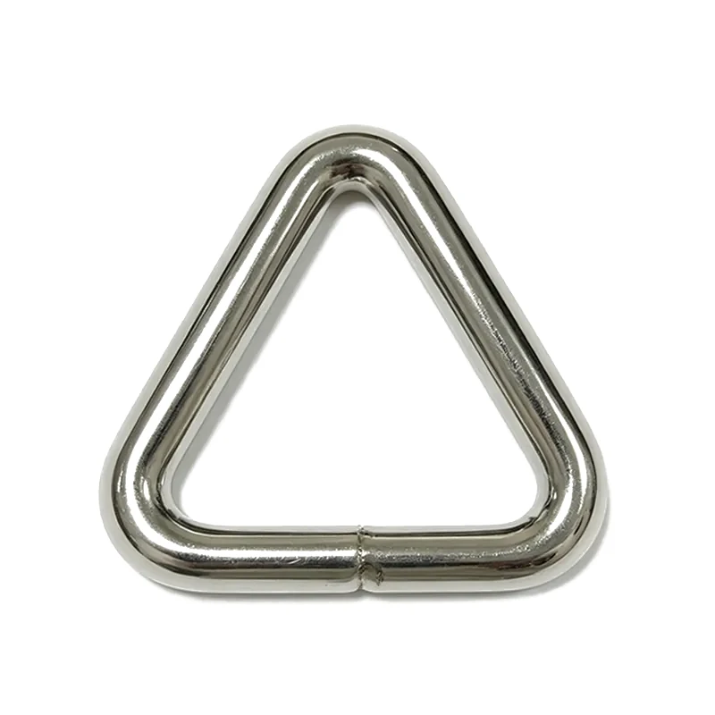 Nickel Plated 1" Steel Triangle (Welded)