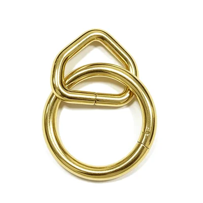 Brass Plated 1" x 1-1/2" Steel Loop and Ring