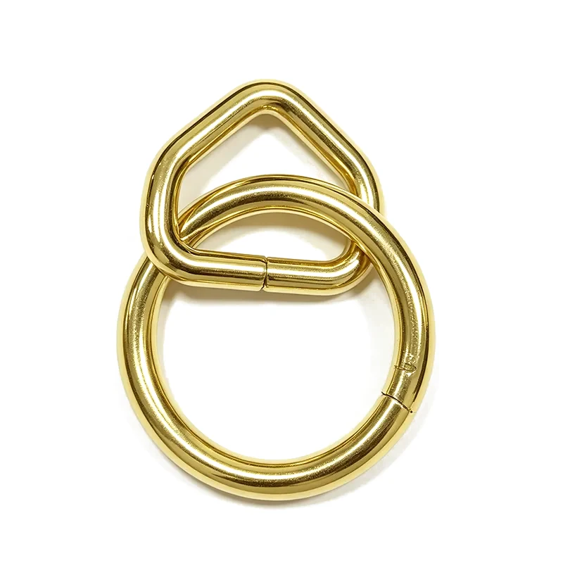 Brass Plated 1" x 1-1/2" Steel Loop and Ring
