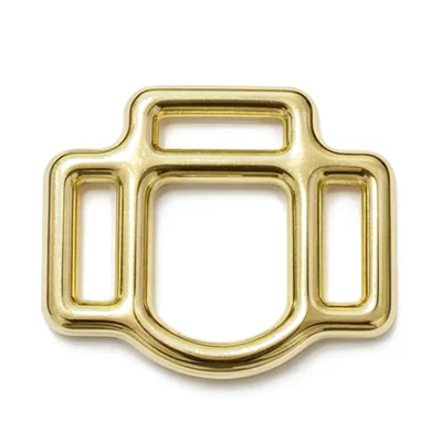 Brass Plated 3/4" Malleable Iron Halter Square