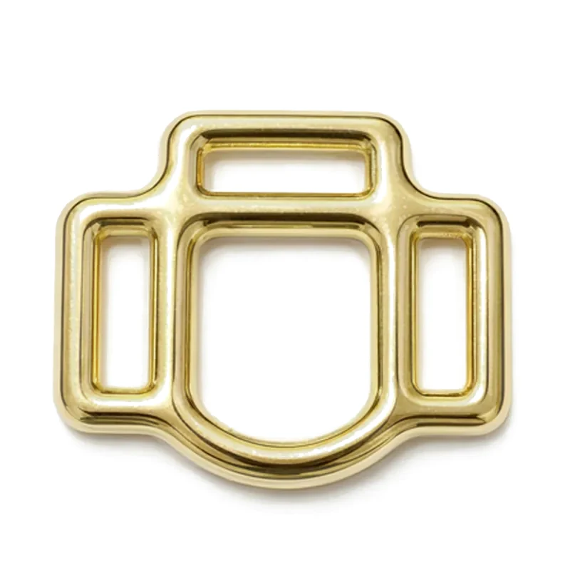 Brass Plated 3/4" Malleable Iron Halter Square
