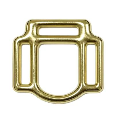 Brass Plated 1" Malleable Iron Halter Square
