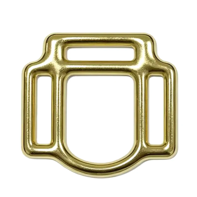 Brass Plated 1" Malleable Iron Halter Square