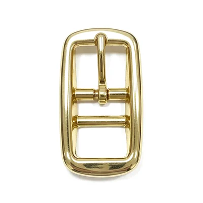 Brass Plated 3/4" Zinc Die Cast Bar Buckle